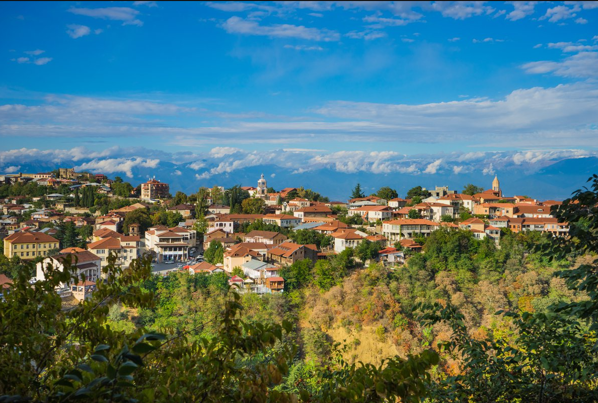 View of Telavi in ​​autumn