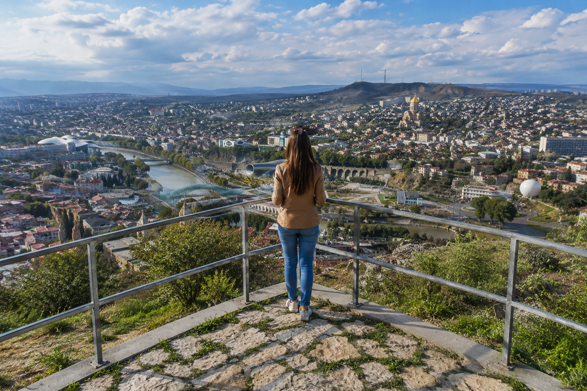 Viewing platforms of Tbilisi
