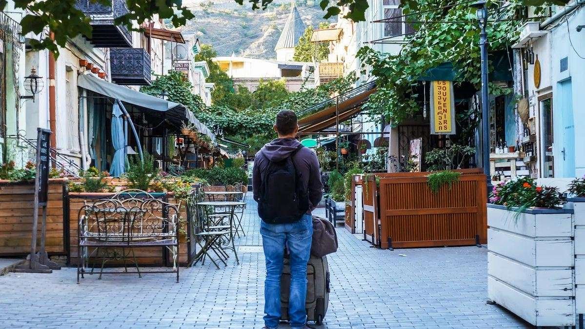 beautiful and old tbilisi city in the early morning