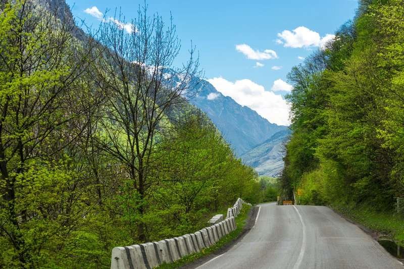 The road to Gudauri
