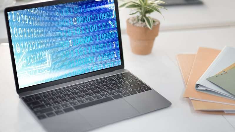 binary code digits technology software