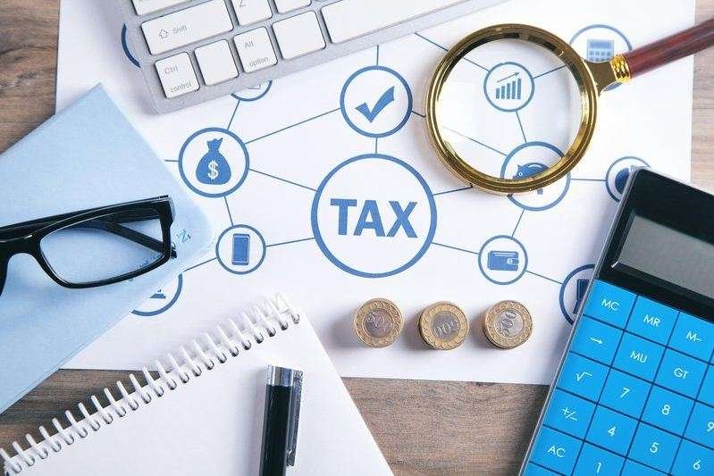 calculator coins and other business objects tax business finance