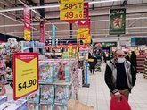 Supermarket "Carrefour" on the street Tvalchrelidze