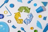 Base for receiving and primary processing of HDPE (2) and PP (5) hard plastic in Akhalsopeli