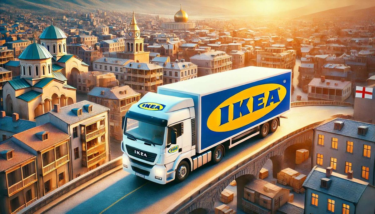 delivery-truck-transporting-IKEA-furniture-to-Georgia