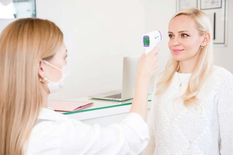girl in a cosmetology clinic
