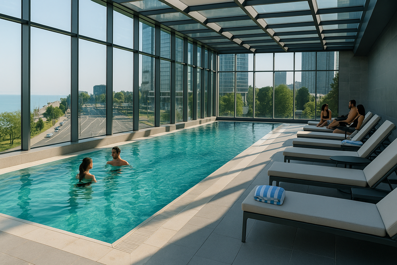 Who are swimming pools in Batumi for?