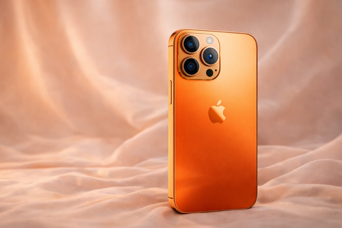 iPhone 17 Pro Max in Cosmic Orange