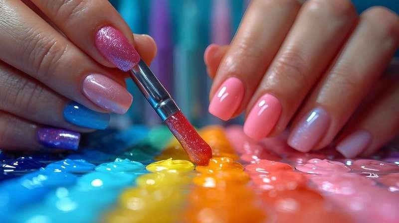 Creativity and creativity in a nail salon