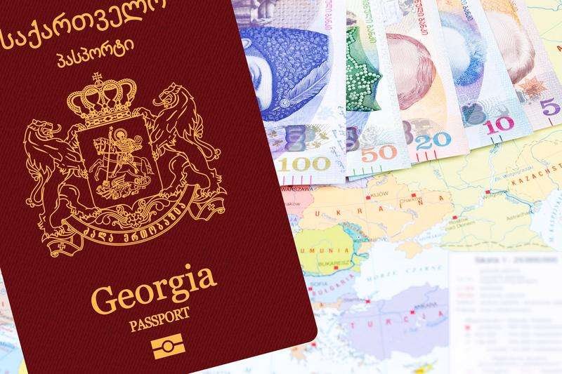 Passport in Georgian lari