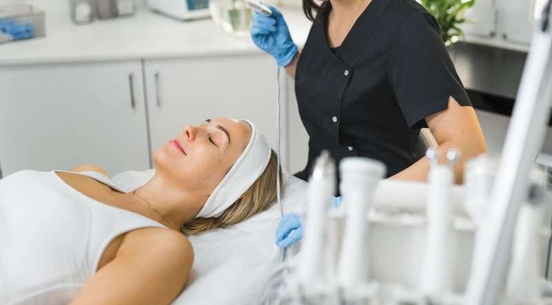 Preparing the skin for a cosmetic procedure