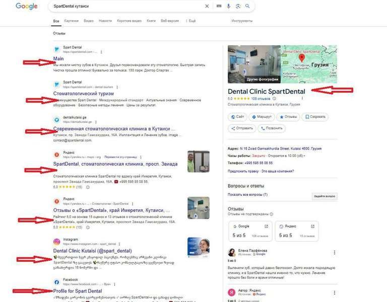 an example of successful SEO promotion