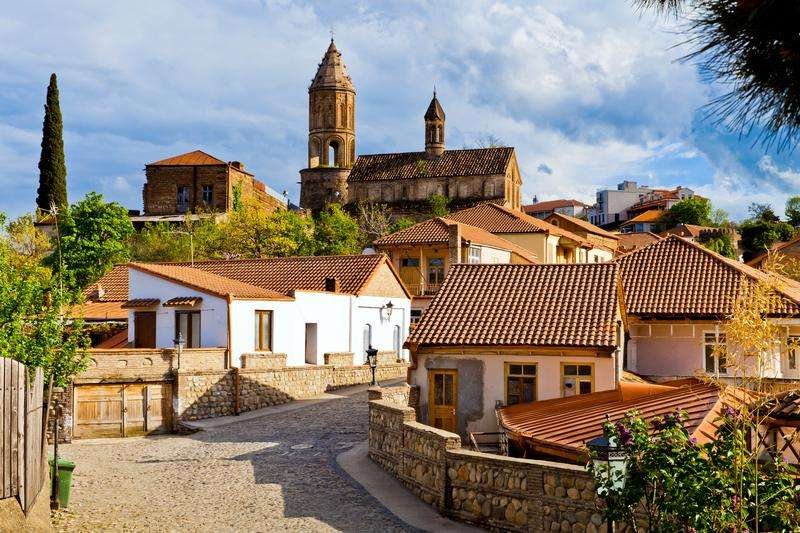 A street in the Georgian city of Sighnaghi