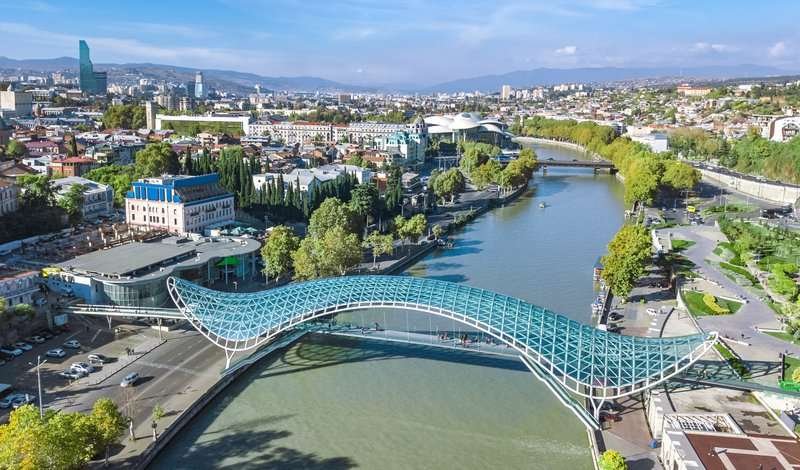 The Bridge of Peace in Tbilisi