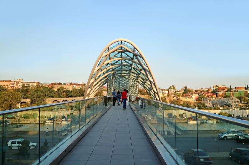 The Bridge of Peace, a landmark of Tbilisi
