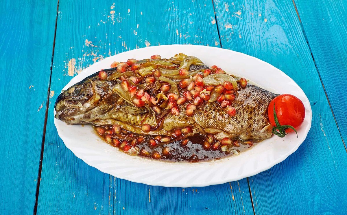 trout-pomegranate-sauce-georgian-recipes