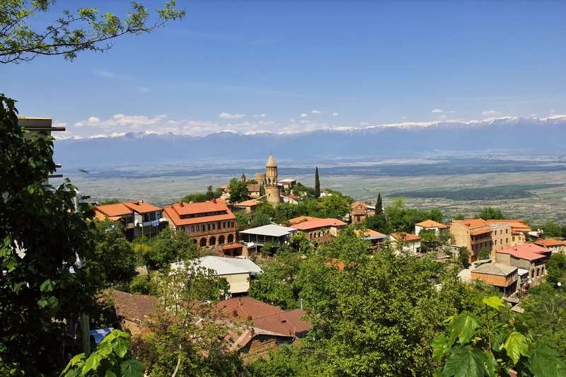 View of the Alazani Valley
