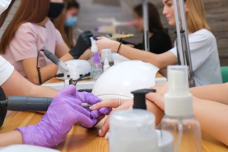 Hygiene in a beauty salon