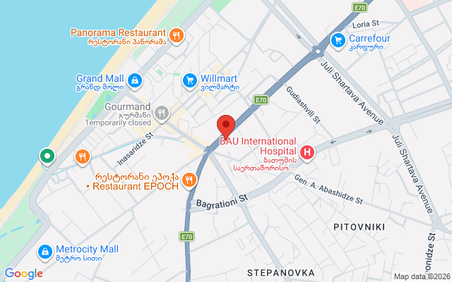 Карта расположения