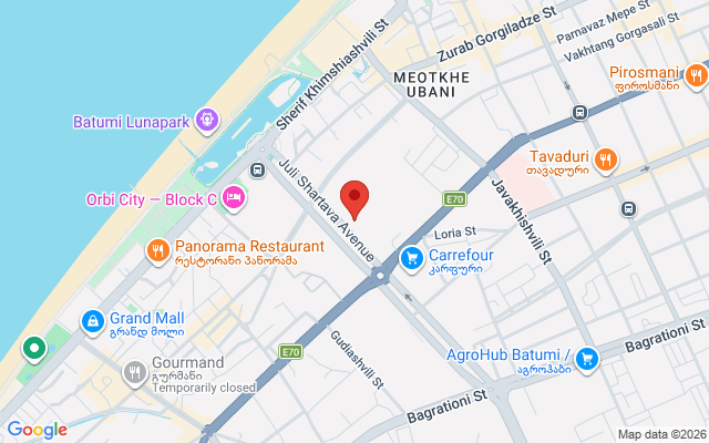 Карта расположения