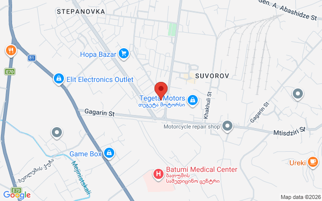 Карта расположения