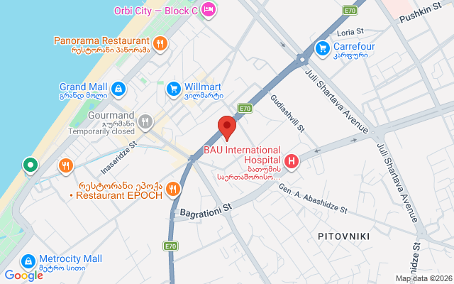 Карта расположения