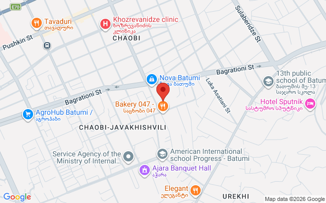 Карта расположения