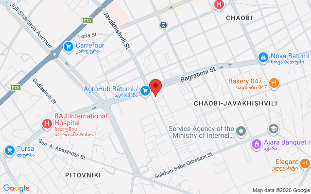 Карта расположения