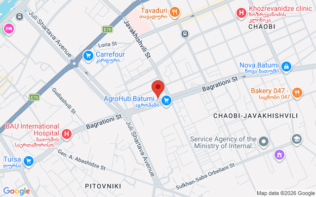 Карта расположения