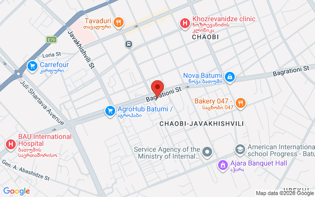 Карта расположения