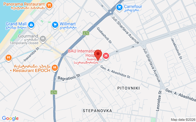 Карта расположения