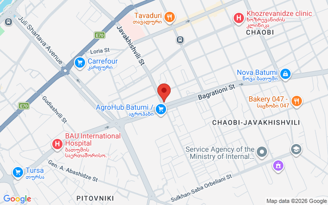 Карта расположения