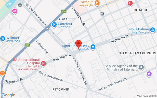 Карта расположения
