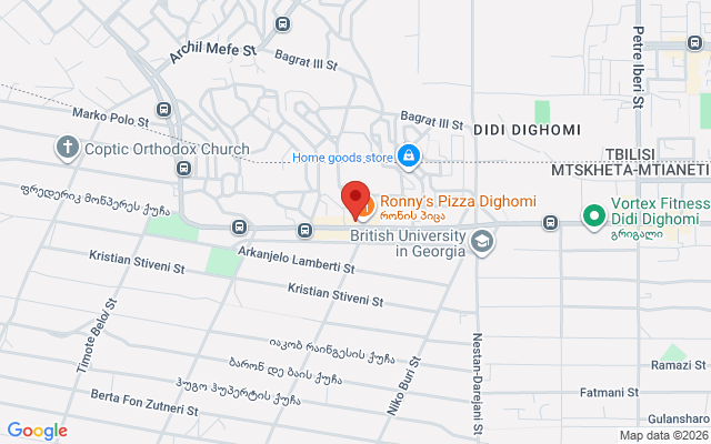 Карта расположения