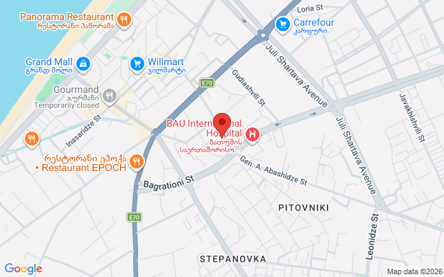 Карта расположения
