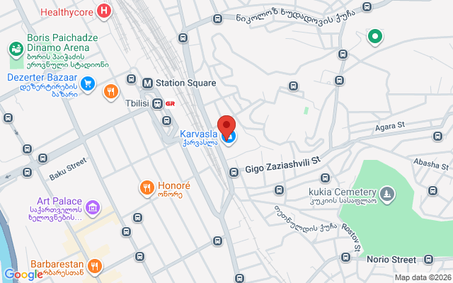 Карта расположения