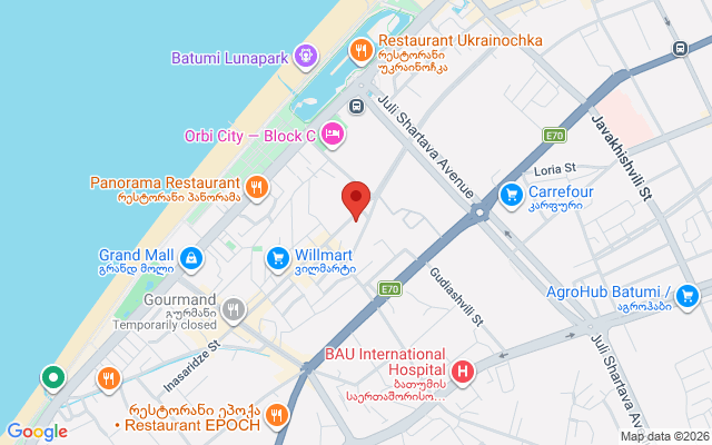 Карта расположения