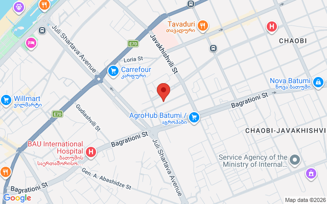 Карта расположения