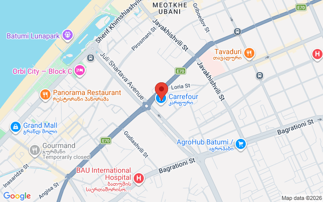 Карта расположения