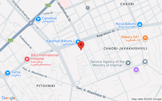 Карта расположения