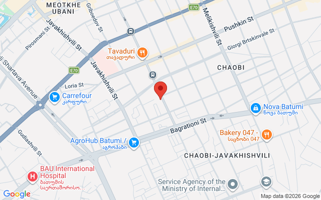 Карта расположения
