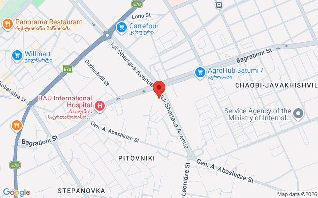 Карта расположения