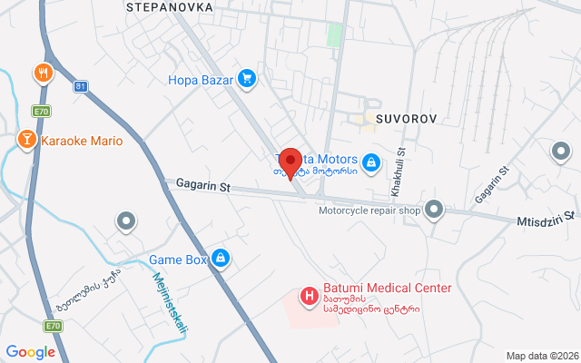 Карта расположения