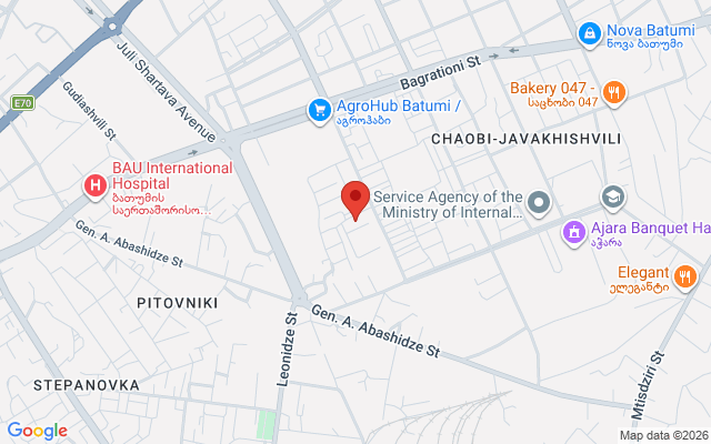 Карта расположения