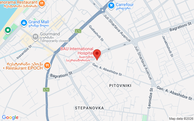 Карта расположения