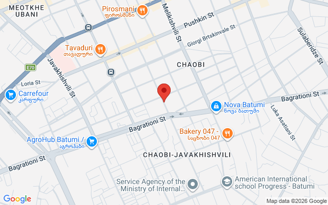 Карта расположения