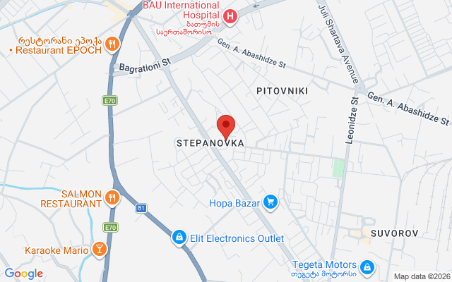 Карта расположения