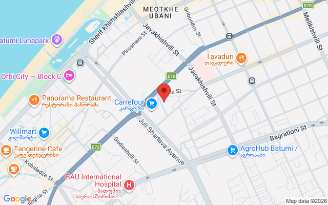 Карта расположения