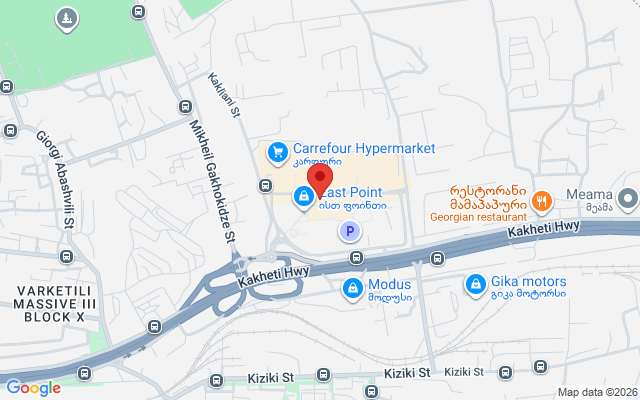 Карта расположения