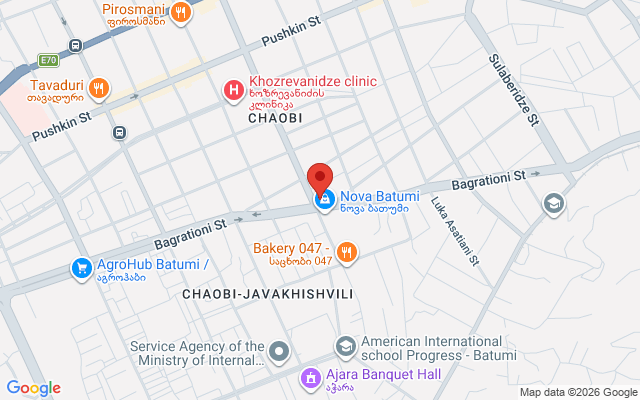Карта расположения